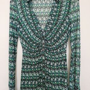 Free People Multicolor Patterned Blouse